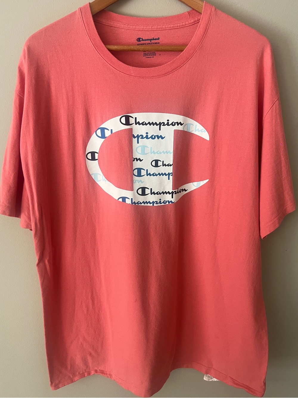 Champion Coral Graphic Logo Tee